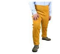 OUTFYT Soudage en cuir divisé le jambe de la jambe lourde Spark Flame résistante à la chaleur Séditeur de la sécurité du soudeur,Protection supérieure