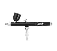 OUTFYT Stylo aérographe double Action, facile à utiliser, fond de teint, maquillage hydratant, injecteur d'oxygène, pistolet pulvérisation soins beauté,Surface polyvalente(Part A Black)
