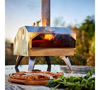 Outi Four à pizza - Le kit complet de four à pizza | Thermomètre, boîte de carburant XL, 3 types de carburant, housse résistante aux intempéries, pelle à pizza et cutter | 700 °C en moins de 10
