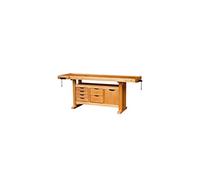 Outifrance 0013202 Etabli en Bois avec caisson à 6 tiroirs/porte 2,00 m