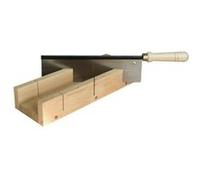 Boîte à onglets GENERIQUE Outifrance - Boîte à onglet bois + scie à dos 250 x 70 x 30 mm