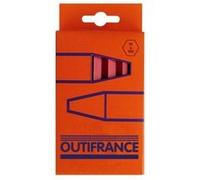 Outifrance - Boîte De 12 Craies Rouges Industrielles G