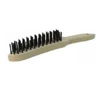 Outifrance - Brosse à manche (4 rangs fils dur acier inox) G