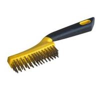 Outifrance - Brosse métallique (4 rangs fils acier inox droits) G