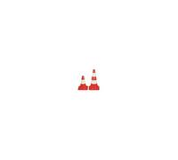 Outifrance - Cone signalisation blanc-rouge 50cm OUTIFRANCE