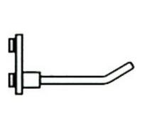 Outifrance - Crochet pour panneau mural (métallique - 100 mm) G