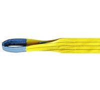 Elingue de levage plate 2 épaisseur à boucle - 3 Tonnes Jaune 5 m