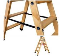 Outifrance - Escabeau à double plans de montée à sangles 5 marches + tablette - 8831906 OU G