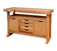 - Etabli bois de menuisier L:1,20m (2 portes + 4 tiroirs) + Presse horizontale