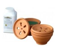 Jeu de 2 absorbeurs d'humidité terre cuite