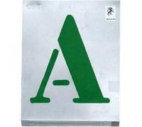 Outifrance - Jeu de lettres vignettes à jour 70 mm G