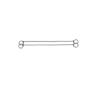 Outifrance - Lot De 1000 Liens Métalliques A 2 Boucles 140 Mm
