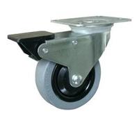 Outifrance - Roulette Pivotante Avec Frein (Platine 100 X 80 Mm) G