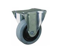 Outifrance - Roulette pivotante sans frein (platine 100 x 80 mm)
