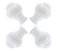 OUTIFUOTPP Accessoires de tête de Bouchon de Tige Embout de crête Rideau de Chambre décoratif Blanc de crête