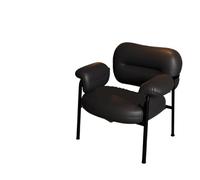 OUTIFUOTPP Canapé Chaise Art Nordique Simple Salon Coiffeuse lumière Unique Luxe canapé Confortable for s'asseoir Pendant Une Longue période(A-Medieval Black)
