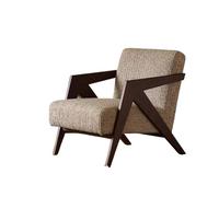 OUTIFUOTPP Chaise d’appoint œuf du Milieu siècle, canapé Simple rétro for Salon et Balcon, sièges de Confortables(Walnut B)