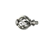 OUTIFUOTPP Embouts de Tringle à Rideau de Remplacement for tête de fenêtre en Plastique spiralé(Silver)