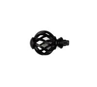 OUTIFUOTPP Embouts de Tringle à Rideau de Remplacement for tête de fenêtre en Spirale à Cage à Oiseaux(Black)