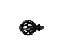 OUTIFUOTPP Embouts de Tringle à Rideau de Remplacement for tête de fenêtre en Spirale à Cage à Oiseaux(Black)