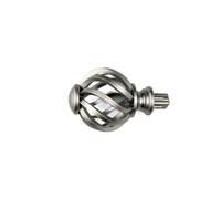 OUTIFUOTPP Embouts de Tringle à Rideau de Remplacement for tête de fenêtre en Spirale Birdcage(Silver)