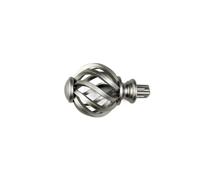 OUTIFUOTPP Embouts de Tringle à Rideau de Remplacement for tête de fenêtre en Spirale Birdcage(Silver)