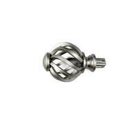 OUTIFUOTPP Embouts de Tringle à Rideau de Remplacement for tringles à tête de fenêtre en Spirale à Cage à Oiseaux(Silver)