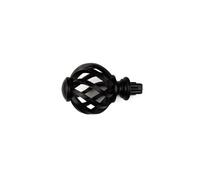 OUTIFUOTPP Embouts de Tringle à Rideau de Remplacement for tringles à tête de fenêtre en Spirale à Cage à Oiseaux(Black)