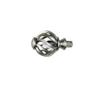 OUTIFUOTPP Embouts de Tringle à Rideau de Remplacement for tringles à tête de fenêtre en Spirale à Cage à Oiseaux(Silver)