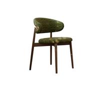 OUTIFUOTPP Minimaliste Moderne en Bois Massif Maison île Table à Manger Chaise Salon Loisirs Dossier étude Bureau chaises d'étude(Buff)