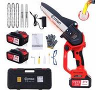 OUTIGO Tronçonneuse électrique sans fil 8 pouces avec2 batteries G