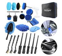 Outigu 23 Outils de Nettoyage de Voiture, Pinceau Detailing Auto, Kit de Brosse Nettoyage Voiture Interieur Exterieur, Nettoyage Perceuse Électrique,Brosse de Jante Voiture Nettoyage de Roue