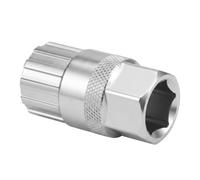 Outil 2-en-1 Démonte-Cassette Vélo Argenté pour Transmission 5-12 Vitesses | Outil Demonte Cassette Compatible avec Shimano pour Vélos, Extracteur de Moyeu en Acier Alli emontage Roue Libre