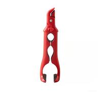 Outil 3 en 1 en silicone pour plaque chauffante avec poignée à double tête et décapsuleur pour une manipulation sûre des bols, assiettes et cuiseurs vapeur dans la cuisine (rouge)