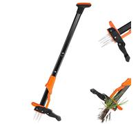 Outil à Arracher Les Mauvaises Herbes - Outil De Désherbage Robuste à Utilisation Debout Avec Manche De 99 Cm, 4 Griffes En Acier Au Manganèse Et Mécanisme D'éjection Facile - Sans Se Pencher Ni S'age
