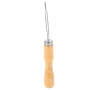 Outil à Boutons 2 Pièces Manche en Bois Acier Inoxydable Beige