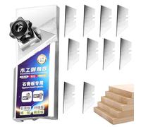 Outil à chanfreiner pour plaques de plâtre et cloisons sèches,Outil de chanfreinage à 45° pour plâtre | Couteau à Chanfreiner Placo | pour Menuiserie Travaux de Rénovation Bricolage