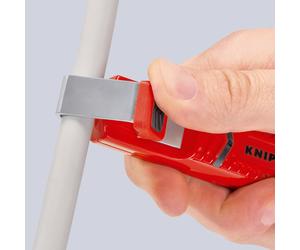 Outil à dégainer câbles ronds de D8 à 28mm - 130mm - Boitier ABS - Sur carte KNIPEX - 162028SB
