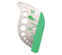 Outil à dénuder à 9 trous en acier inoxydable avec couvercle de protection pour chou frisé, blettes, basilic, thym, romarin, coupe-légumes