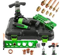 Outil À Évaser À Cliquet (Mode Perceuse Manuelle/électrique), Outil À Évaser Simple Pour Cuivre 1/4''-3/4'', Excentrique À 45°, Avec Butée D'embrayage, Pour Cuivre Et Aluminium