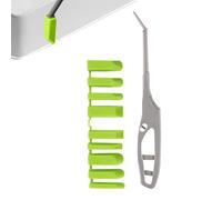 Outil à Joint Silicone - Manche Ergonomique Grattoir à Joints | avec 9 Lisseur de Joints | pour Projets Bricolage Salle de Bain Carrelage Fenêtre Sol Brique Robinet Angles Finition Non