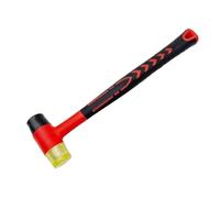 Outil à main de bricolage Marteau en caoutchouc Maillet souple polyvalent Marteau en caoutchouc à double face(Red)