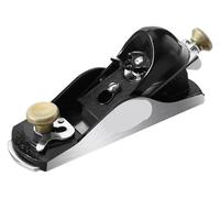 Outil à main de plancher de bois, Plan à bloc réglable gris, lame T10 de 6.38 pouces, coupe fond plat, travail du bois