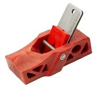 Outil à main de plancher de bois, Raboteuse manuelle for le travail du bois, en acier à haute teneur carbone, 108mm, coupe des bords, façonnage rouge et noir((No Handle) Red)