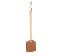 Outil à main pour tapette à mouches - Destructeur d'insectes à longue portée 44 x 11,5 cm, attrape-mouches avec poignée en cuir | Solution portative de lutte antiparasitaire pour Patio extérieur intér