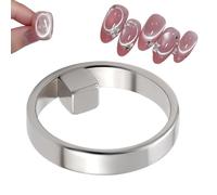 Outil à ongles magnétique, carré rond multifonctionnel, accessoire de beauté solide de 2,3 cm, aimant de polissage en gel, aimant de polissage en gel, maison, voyage, mariage, spa, toilettage, fête