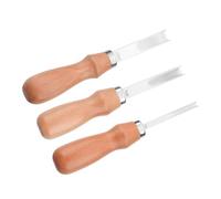 Outil à Parer le Cuir 3pcs en Acier au Carbone pour Maroquinerie