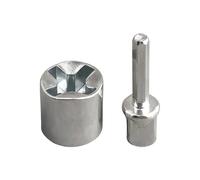 Outil adaptateur jack - Fixation universelle en acier anti-rouille | Adaptateur de forage, niveau, camping-car pour camping-car, bateau, voiture, camion, débroussailleuse, équipement, plancher de