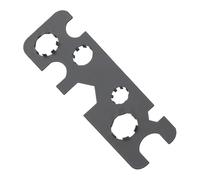 Outil aérateur d'évier, extracteur d'écran de robinet, clé extracteur de plomberie, design facile à démonter, poignée solide, 74 x 49 mm, compact idéal pour l'entretien de la salle de bain et de la