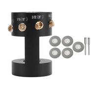 Outil Aiguisage Tungstène TIG, Tête Aiguisage Multi - Angles avec 4 Vis Guide Laiton, Alliage Aluminium Légère - Réglages 10° à 22,5°, Précision pour Électrodes Tungstène